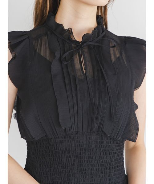 Sustainableシアープリーツウエストワンピース（ワンピース）｜SNIDEL