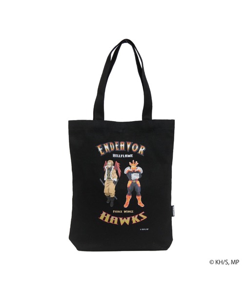 Misto Forza(ミストフォルツァ)の「【僕のヒーローアカデミア】 クラックプリントキャンバストート エンデヴァー×ホークス(ショルダーバッグ・レディース・ブラック・FREE)」の1枚目の写真