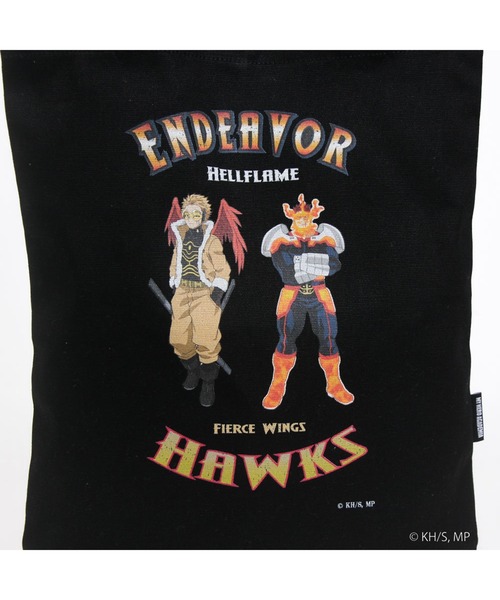 Misto Forza(ミストフォルツァ)の「【僕のヒーローアカデミア】 クラックプリントキャンバストート エンデヴァー×ホークス(ショルダーバッグ・レディース・ブラック・FREE)」の11枚目の写真