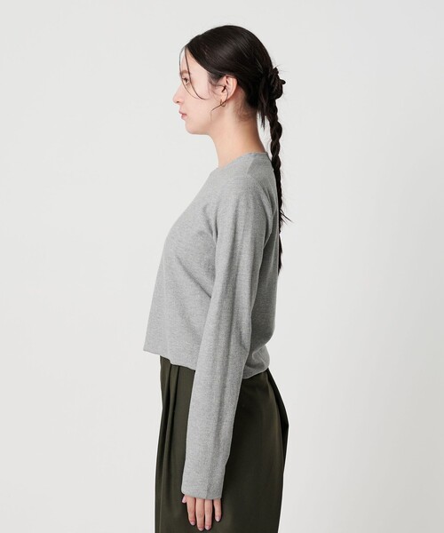 BEAUTY&YOUTH UNITED ARROWS（ビューティーアンドユースユナイテッドアローズ）の「コットンポリエステル ラメロングスリーブカットソー（Tシャツ/カットソー・レディース・ブラック/ナチュラル/グレー系/ブラウン系/ライトブルー・FREE）」の19枚目の写真