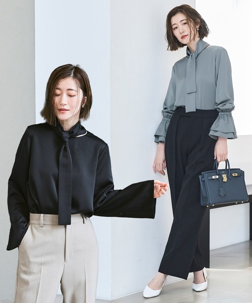 セール】マルチway 洗える ストレッチ ｜ 着せ替え ドレープ Tee