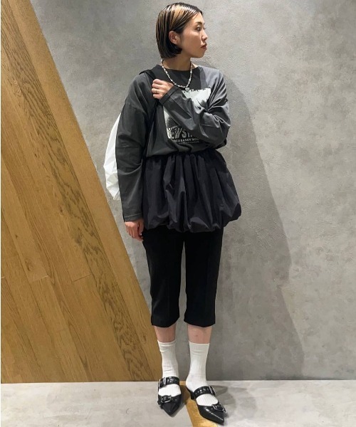 JEANASIS（ジーナシス）の「2WAYバルーンキャミ/598962（キャミソール・レディース・ブラック/ホワイト/レオパード・FREE）」の19枚目の写真