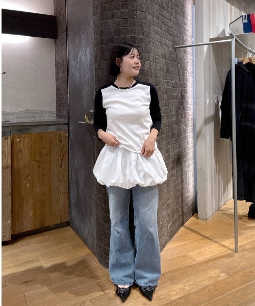 JEANASIS（ジーナシス）の「2WAYバルーンキャミ/598962（キャミソール・レディース・ブラック/ホワイト/レオパード・FREE）」の20枚目の写真