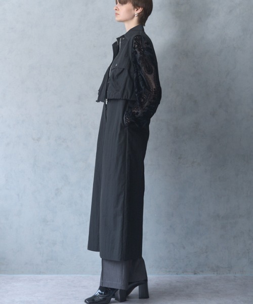 Muel Chic(ミュエルシック)の「Fin shirt one-piece フィンシャツワンピース(ワンピース・レディース・ブラック/ベージュ/オフホワイト・MEDIUM)」の20枚目の写真