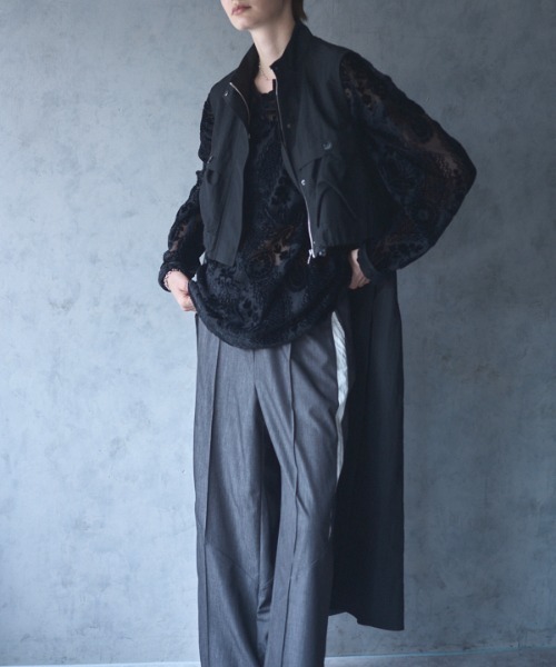 Muel Chic(ミュエルシック)の「Fin shirt one-piece フィンシャツワンピース(ワンピース・レディース・ブラック/ベージュ/オフホワイト・MEDIUM)」の21枚目の写真