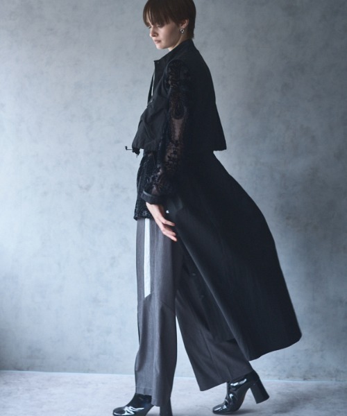 Muel Chic(ミュエルシック)の「Fin shirt one-piece フィンシャツワンピース(ワンピース・レディース・ブラック/ベージュ/オフホワイト・MEDIUM)」の18枚目の写真