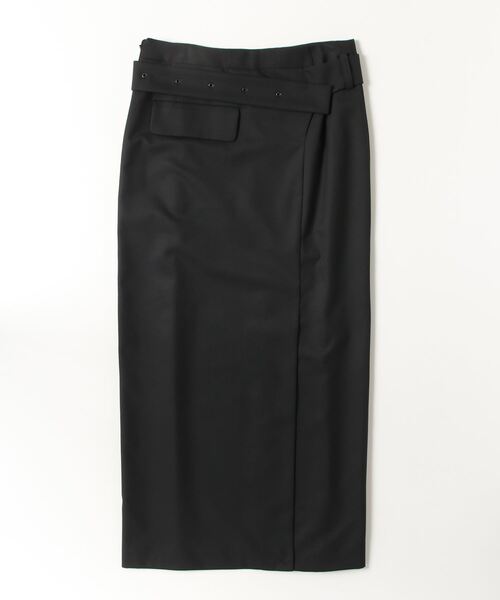 LOW CLASSIC(ロウ クラシック)の「BELTED MAXI SKIRTS(スカート・レディース・ブラック・S)」の22枚目の写真