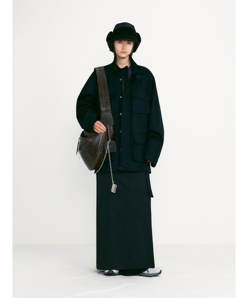 LOW CLASSIC(ロウ クラシック)の「BELTED MAXI SKIRTS(スカート・レディース・ブラック・S)」の16枚目の写真