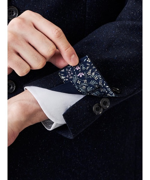 Perfect Suit FActory（パーフェクトスーツファクトリー）の「シルクネップ　ホームスパンジャケット　グレー/ブラウン/ネイビー（テーラードジャケット・メンズ・ブラウン/ネイビー/グレー・S/M/LL/L）」の12枚目の写真