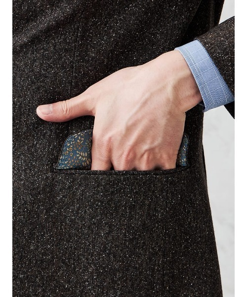 Perfect Suit FActory（パーフェクトスーツファクトリー）の「シルクネップ　ホームスパンジャケット　グレー/ブラウン/ネイビー（テーラードジャケット・メンズ・ブラウン/ネイビー/グレー・S/M/LL/L）」の4枚目の写真