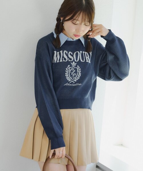 Another Branch olive des olive(アナザーブランチオリーブデオリーブ)の「【RMAF】ドッキングロゴニット(ニット/セーター・レディース・トップグレー/ボルドー/ネイビー/アイボリー・FREE)」の17枚目の写真