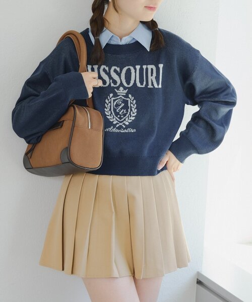 Another Branch olive des olive(アナザーブランチオリーブデオリーブ)の「【RMAF】ドッキングロゴニット(ニット/セーター・レディース・トップグレー/ボルドー/ネイビー/アイボリー・FREE)」の18枚目の写真