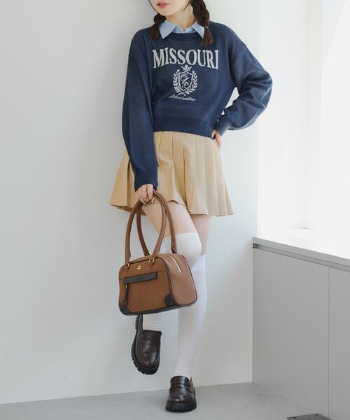 Another Branch olive des olive(アナザーブランチオリーブデオリーブ)の「【RMAF】ドッキングロゴニット(ニット/セーター・レディース・トップグレー/ボルドー/ネイビー/アイボリー・FREE)」の11枚目の写真