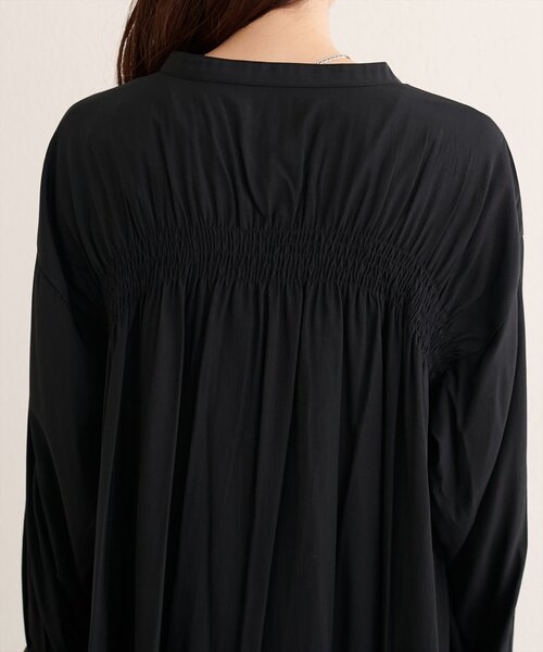 natural couture（ナチュラルクチュール）の「ボタン開きゆるシャツブラウス（シャツ/ブラウス・レディース・ピンク/ブラック/オフホワイト/ブルー・FREE）」の5枚目の写真