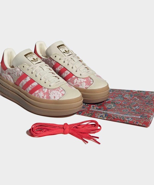 adidas(アディダス)の「ガゼルボールド × リバティ・ロンドン / Gazelle Bold × Liberty London / アディダスオリジナルス adidas Originals(スニーカー・レディース・ホワイト×レッド・23.0cm/23.5cm/24.0cm/24.5cm/25.0cm/22.0cm/22.5cm/25.5cm/26.0cm/26.5cm/27.0cm/27.5cm/28.0cm)」の9枚目の写真