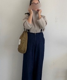 キラリと個性 ダイヤ柄 セーター ハイネック ニット トップス 長袖 秋冬 ゆったり シルエット 冬服
