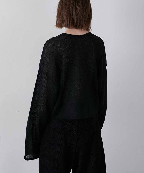 LA PEAU DE GEM】code mohair like knit/コードモヘアライク