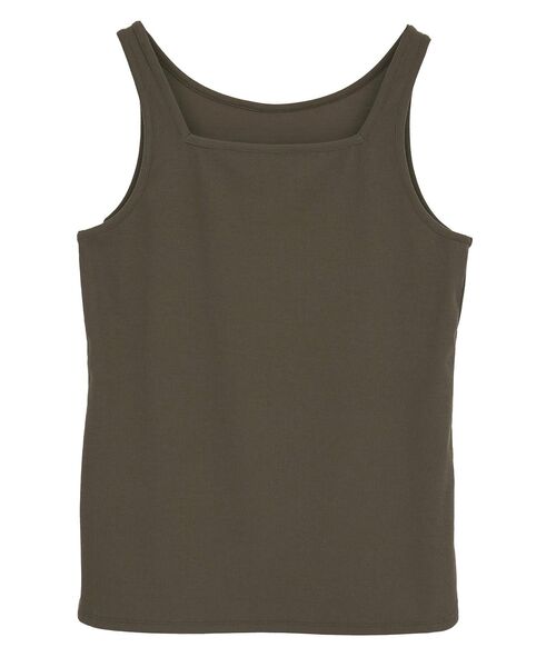 YECCA VECCA(イェッカヴェッカ)の「2wayスクエアリブタンクトップ(タンクトップ・レディース・アイボリー/ブラック/ブラウン・FREE)」の21枚目の写真