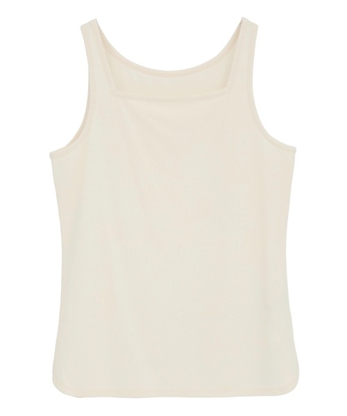 YECCA VECCA(イェッカヴェッカ)の「2wayスクエアリブタンクトップ(タンクトップ・レディース・アイボリー/ブラック/ブラウン・FREE)」の11枚目の写真