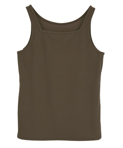 YECCA VECCA(イェッカヴェッカ)の「2wayスクエアリブタンクトップ(タンクトップ・レディース・アイボリー/ブラック/ブラウン・FREE)」の19枚目の写真