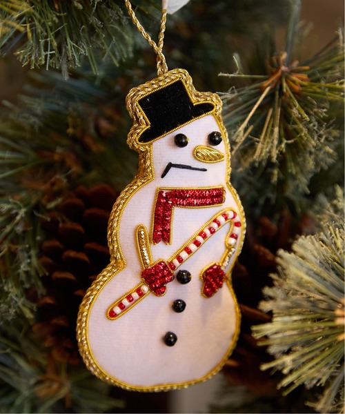 セール】【2025Xmas】ザリ刺繍オーナメント（インテリア雑貨）｜niko