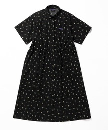 THOUSAND MILE（サウザンドマイル）の「[L's]SHORT SLEEVE SNAP OP NY/PU PRINT/ショートスリーブスナップワンピース プリント（ワンピース）」