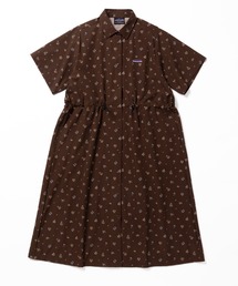 THOUSAND MILE（サウザンドマイル）の「[L's]SHORT SLEEVE SNAP OP NY/PU PRINT/ショートスリーブスナップワンピース プリント（ワンピース）」
