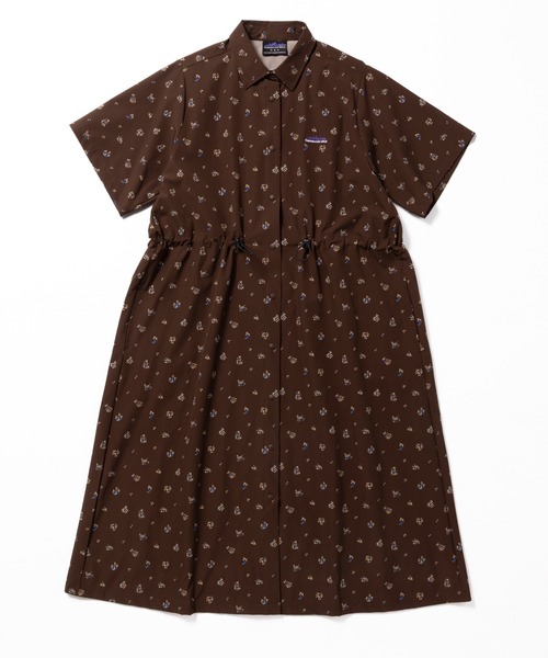 THOUSAND MILE（サウザンドマイル）の「[L's]SHORT SLEEVE SNAP OP NY/PU PRINT/ショートスリーブスナップワンピース プリント（ワンピース・レディース・ブラック系その他/ブラウン系その他/レオパード・FREE）」の2枚目の写真
