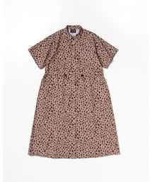 THOUSAND MILE（サウザンドマイル）の「[L's]SHORT SLEEVE SNAP OP NY/PU PRINT/ショートスリーブスナップワンピース プリント（ワンピース）」