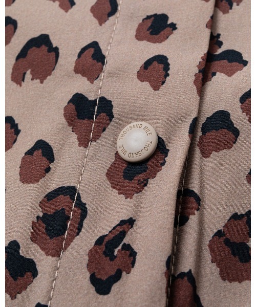 THOUSAND MILE（サウザンドマイル）の「[L's]SHORT SLEEVE SNAP OP NY/PU PRINT/ショートスリーブスナップワンピース プリント（ワンピース・レディース・ブラック系その他/ブラウン系その他/レオパード・FREE）」の7枚目の写真