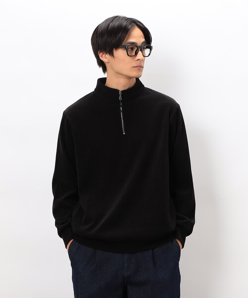 COMME CA ISM(コムサイズム)の「カットコールハーフジッププルオーバー(Tシャツ/カットソー・メンズ・ブラック/ベージュ/チャコール・LARGE/MEDIUM)」の5枚目の写真