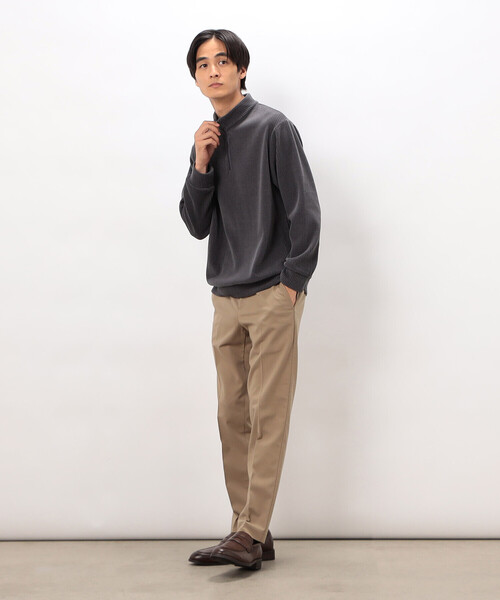 COMME CA ISM(コムサイズム)の「カットコールハーフジッププルオーバー(Tシャツ/カットソー・メンズ・ブラック/ベージュ/チャコール・LARGE/MEDIUM)」の8枚目の写真