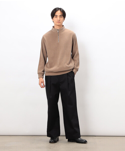 COMME CA ISM(コムサイズム)の「カットコールハーフジッププルオーバー(Tシャツ/カットソー・メンズ・ブラック/ベージュ/チャコール・LARGE/MEDIUM)」の13枚目の写真