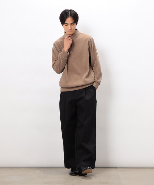 COMME CA ISM(コムサイズム)の「カットコールハーフジッププルオーバー(Tシャツ/カットソー・メンズ・ブラック/ベージュ/チャコール・LARGE/MEDIUM)」の14枚目の写真