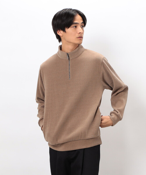 COMME CA ISM(コムサイズム)の「カットコールハーフジッププルオーバー(Tシャツ/カットソー・メンズ・ブラック/ベージュ/チャコール・LARGE/MEDIUM)」の15枚目の写真