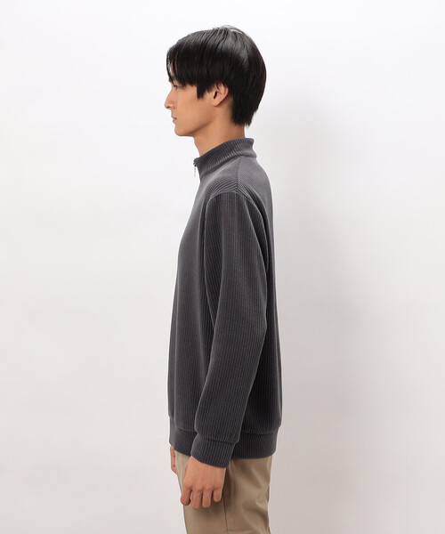 COMME CA ISM(コムサイズム)の「カットコールハーフジッププルオーバー(Tシャツ/カットソー・メンズ・ブラック/ベージュ/チャコール・LARGE/MEDIUM)」の18枚目の写真