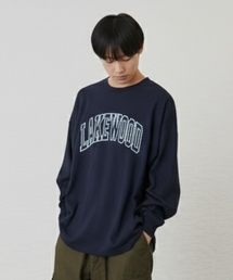 GLAZOS（グラソス）の「ビッグカレッジフロントプリント長袖Tシャツ（Tシャツ/カットソー）」