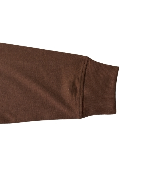 GLAZOS（グラソス）の「ビッグカレッジフロントプリント長袖Tシャツ（Tシャツ/カットソー・キッズ・ネイビー/ブラウン/ホワイト/ライトグレー・LL/L/S/M）」の6枚目の写真