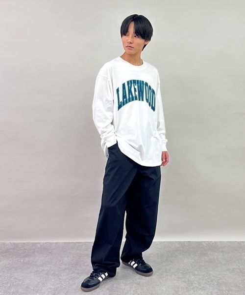 GLAZOS（グラソス）の「ビッグカレッジフロントプリント長袖Tシャツ（Tシャツ/カットソー・キッズ・ネイビー/ブラウン/ホワイト/ライトグレー・LL/L/S/M）」の14枚目の写真