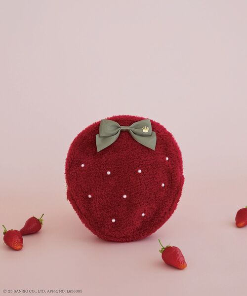 メゾンドフルール いちご新聞 サンリオ コラボ　いちご　バッグ メゾン ド フルール×サンリオ「月間いちご新聞」”いちご柄衣装