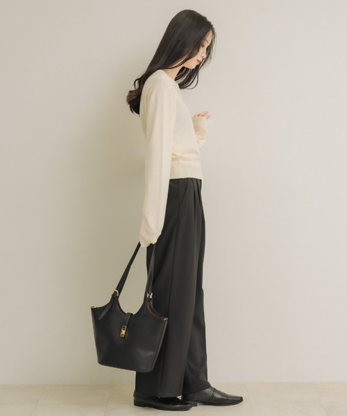 NEUNA(ヌナ)の「Grainy bag(トートバッグ・レディース・ベージュ/グレイッシュベージュ/ブラック・FREE)」の19枚目の写真