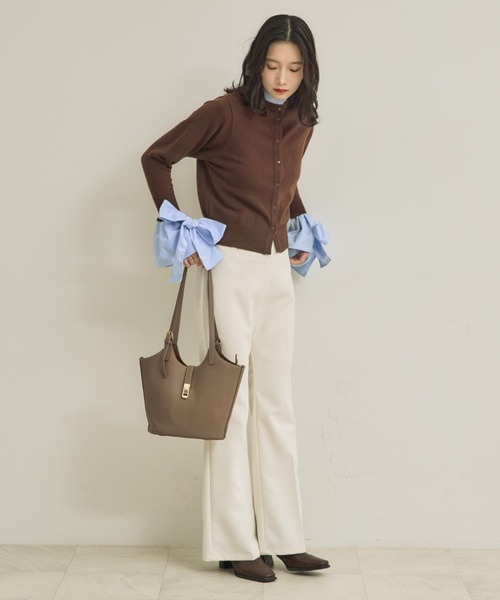 NEUNA(ヌナ)の「Grainy bag(トートバッグ・レディース・ベージュ/グレイッシュベージュ/ブラック・FREE)」の21枚目の写真