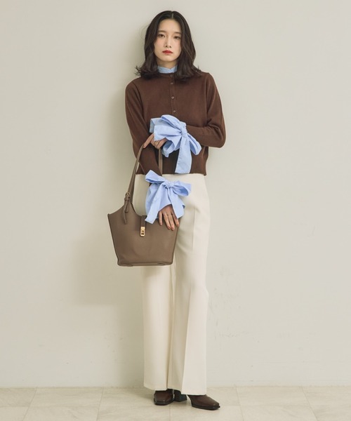 NEUNA(ヌナ)の「Grainy bag(トートバッグ・レディース・ベージュ/グレイッシュベージュ/ブラック・FREE)」の14枚目の写真