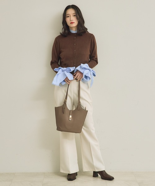 NEUNA(ヌナ)の「Grainy bag(トートバッグ・レディース・ベージュ/グレイッシュベージュ/ブラック・FREE)」の15枚目の写真