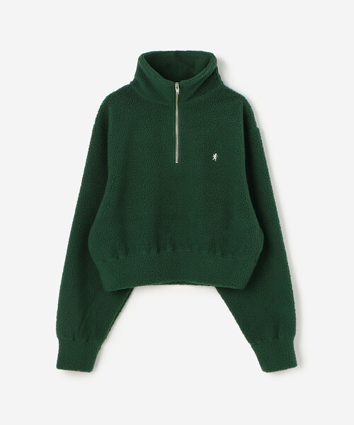 GYMPHLEX(ジムフレックス)の「Gymphlex | フリース ハーフジッププルオーバー WOMEN(Tシャツ/カットソー・レディース・ブラック/グリーン・14)」の14枚目の写真