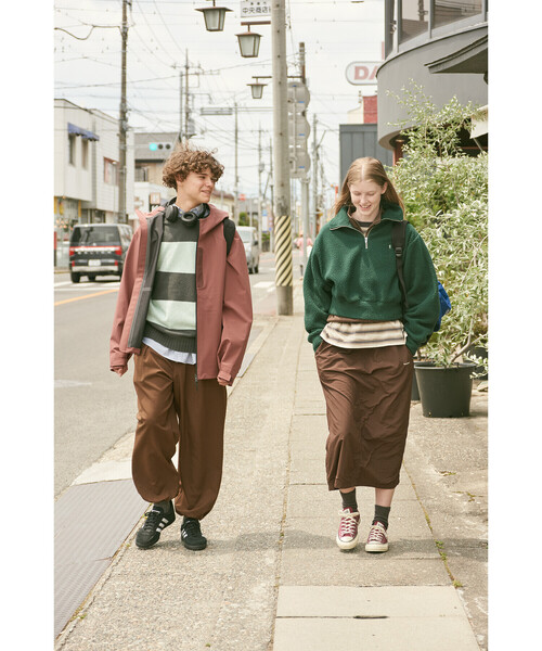 GYMPHLEX(ジムフレックス)の「Gymphlex | フリース ハーフジッププルオーバー WOMEN(Tシャツ/カットソー・レディース・ブラック/グリーン・14)」の3枚目の写真