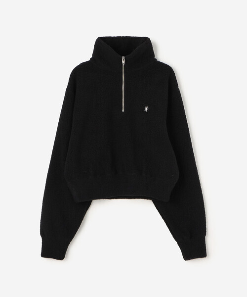 GYMPHLEX(ジムフレックス)の「Gymphlex | フリース ハーフジッププルオーバー WOMEN(Tシャツ/カットソー・レディース・ブラック/グリーン・14)」の15枚目の写真