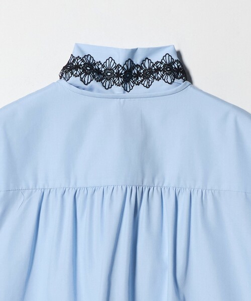 UNITED ARROWS（ユナイテッドアローズ）の「レース コンビ ボウタイ リボン ブラウス ‐ウォッシャブル‐（シャツ/ブラウス・レディース・オフホワイト/ライトブルー/ネイビー・FREE）」の16枚目の写真