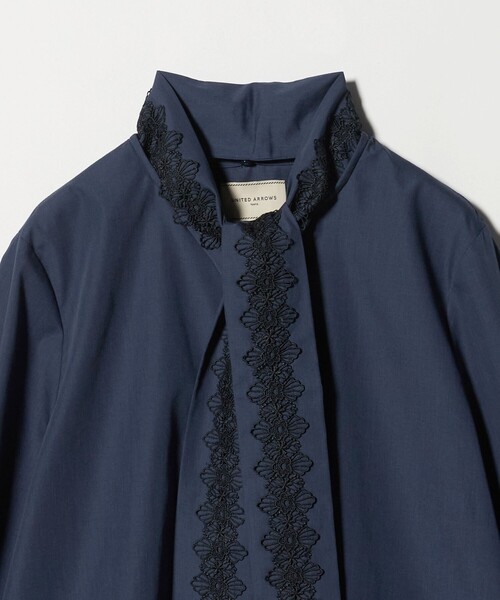 レース コンビ ボウタイ リボン ブラウス ‐ウォッシャブル‐（シャツ