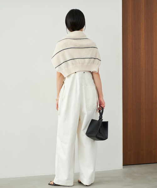 セール】CURRENTAGE / カレンテージ DENIM サロペット(ホワイト